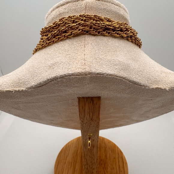 Vintage Monet Gold Tone Multi-Layer Rope Chain Tassel Necklace - Picture 7 of 11